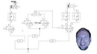 Pneumatics Logic Circuits  FESTO FluidSIM Part 2 [upl. by Seidule]