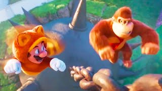 Super Mario Movie  New Tanooki Mario amp DK Footage [upl. by Luahs438]