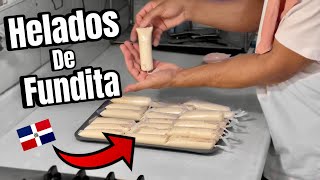 Como Hacer Helados de Coco en Fundita Receta Fácil y Tradicional de la República Dominicana 🥥✨ [upl. by Colet]