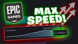 How to INCREASE Epic Games Download Speed [upl. by Polak]