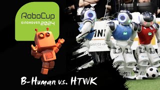 RoboCup 2024  First Match BHuman vs HTWK [upl. by Irene703]