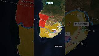 South Africa Through Map Animation  World Geography geography worldgeography geostudy [upl. by Anreval]