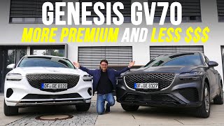 allnew Genesis GV70 driving REVIEW Premium SUV vs GLC Q5 and X3 [upl. by Coad]