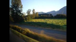 A crossCanada Greyhound bus trip 15 Chilliwack to Port Mann Bridge 20100824 [upl. by Akym221]