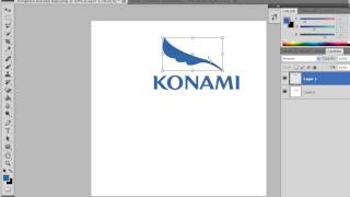 cara membuat new konami logo pes 2013 [upl. by Atinwahs]