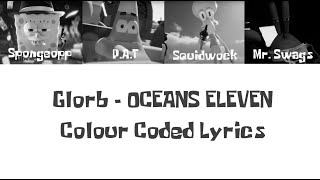 Glorb  OCEANS ELEVEN COLOUR CODED LYRIC VIDEO FAN MADE [upl. by Dagmar429]