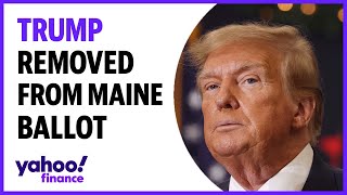 Trump removed from Maine ballot What happens next [upl. by Acirtal]