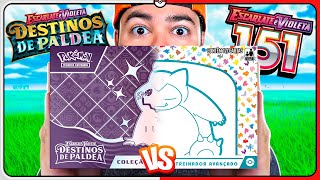 DESTINOS DE PALDEA vs 151 com ELITE TRAINER BOX  MONTALVÃO CARTAS POKÉMON [upl. by Nitneuq910]