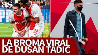 La broma VIRAL de Dusan TADIC tras su golpe una ESCAYOLA que ha provocado muchas risas  AS [upl. by Nived]