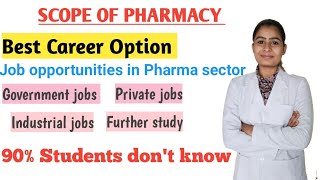 Scope of PharmacyJob Opportunities in Pharmacy Sector  Pharmacy ka Scope [upl. by Leis433]