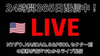 米国株式市場NYダウ／ナスダックライブ CPI発表｜音声でNYダウ、先物、NASDAQ、SampP500、セクター別指数、SOX指数、為替、ドル円、WTI、金利、米10年国債の変化を先取り株ライブ [upl. by Itsrejk]