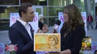 JJ Feild AMCs TURN Interview AUSTENLAND premiere [upl. by Gniw]