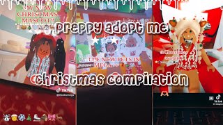 Preppy adopt me Christmas compilation preppy christmas merrychristmas adoptme fyp [upl. by Yht]