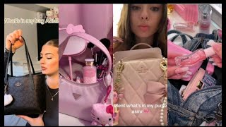 What’s in My Bag ✨ ASMR Compilation from Viral TikToks  Aesthetically pleasing [upl. by Ellertal]