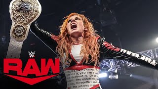 FULL MATCH Becky Lynch wins the Women’s World Title Battle Royal Raw highlights April 22 2024 [upl. by Gregoor]