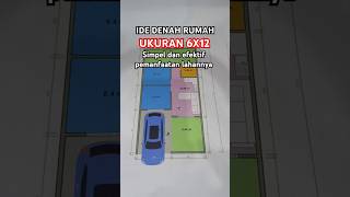 Ide denah rumah ukuran tanah 6x12 Lahan ter manfaatkan dengan efektif [upl. by Jonie979]