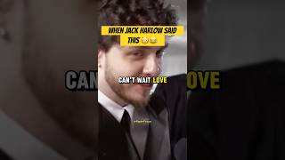 Jack Harlow is in LOVE 😳😂 jackharlow interview rap [upl. by Ydoj749]