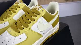 Nike Air Force 1’07 LowquotBronzine Saturn Goldquot Add WhatsApp：86 15980346095 [upl. by Ahseyt]