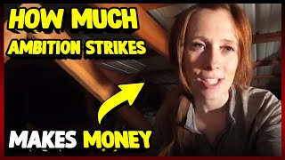 How Much Ambition Strikes Makes Money On YouTube 2023 [upl. by Liponis]