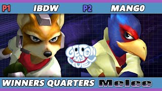 GOML 2022 Winners Quarters  iBDW Fox Vs Mango Falco SSBM Melee Tournament [upl. by Laekcim126]