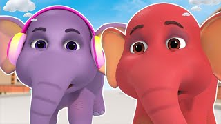 Ek Mota Hathi  एक मोटा हाथी  Hindi Nursery Rhymes Collection [upl. by Glenna]