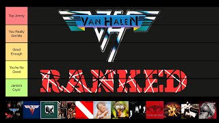 Van Halen Album Covers RANKED  Tier List Ranking [upl. by Tarsus]