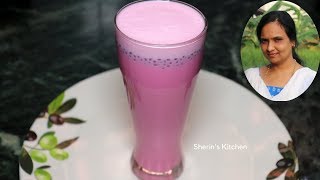 ரோஸ் மில்க் செய்வது எப்படி  How To Make Rose Milk  Summer Special Drinks [upl. by Thedrick]