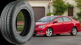 Stock Tire Size for all TOYOTA COROLLA 19912017 [upl. by Lisetta]