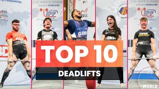 Top 10 Deadlifts of the IPF Junior 2023 World Championship [upl. by Gebler909]