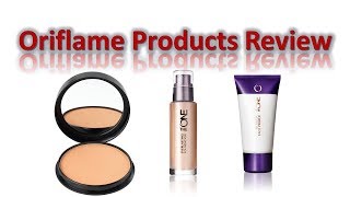 Oriflame The One Illuskin Primer amp Foundation amp powder Review  Demo [upl. by Colas591]