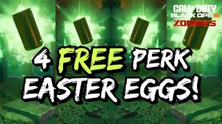 NEW Info All 4 FREE PERK EASTER EGGS In Citadelle Des Morts Black Ops 6 Zombies [upl. by Binky]