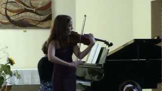 Julie Bertollet  Wieniawski Violin Concerto n°2 part 2 [upl. by Ayhdnas186]