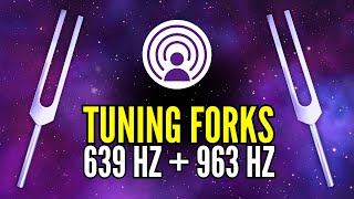 Supercharge Your Telepathic Powers with 639 Hz  963 Hz Tuning Forks  Binaural Beats [upl. by Nas595]