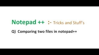 How to compare two files in notepad [upl. by Prakash697]