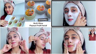 NutriGlow Papaya Facial kit Review  Tan Removal Facial kit under rs 250 [upl. by Nnaecarg232]