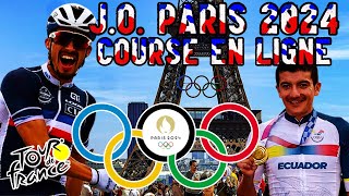 JEUX OLYMPIQUES PARIS 2024  COURSE CYCLISTE EN LIGNE  Tour de France 2024 [upl. by Atileda747]