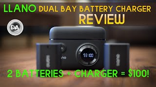 llano Dual Fast Camera Battery Charger  Batteries Review [upl. by Nybbor]