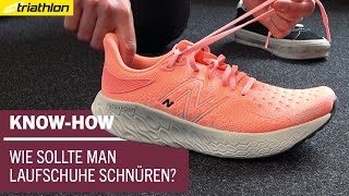 Schnell am Fuß Schnürtechniken für den Laufschuh  triathlon KNOWHOW [upl. by Laktasic]