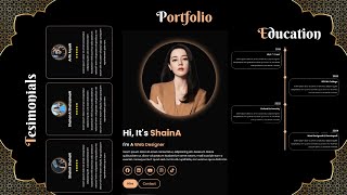 A Responsive Personal Portfolio WebSite Design Using HTML CSS amp JavaScript [upl. by Varden230]