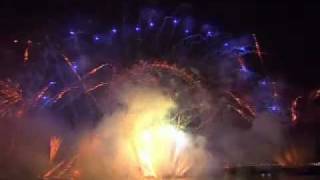 London Fireworks on New Years Day 2008  New Year Live  BBC One [upl. by Debbie]