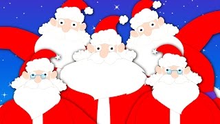 Five Fat Santas  Christmas Song  Chistmas Carols  Nursery Rhymes [upl. by Eleumas]