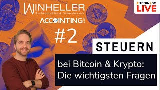 Bitcoin Steuern  Staking Haltefrist Tipps amp AMA mit Winheller [upl. by Asilana432]