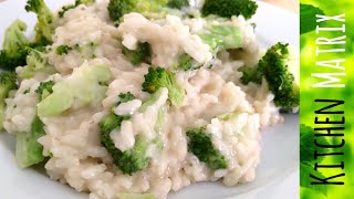 PARMESAN RISOTTO with Broccoli Recipe  How To Make Perfect Risotto  Kitchen Matrix [upl. by Aierbma]