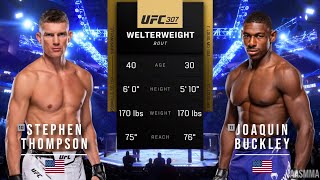 STEPHEN THOMPSON VS JOAQUIN BUCKLEY FULL FIGHT UFC 307 [upl. by Batory]