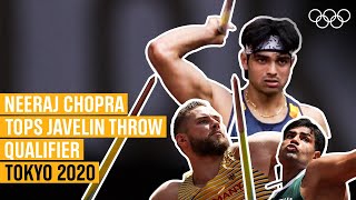 Neeraj Chopra qualifies for final  Tokyo2020 Highlights [upl. by Airetnohs]