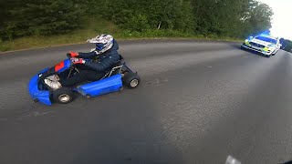 Gokart vs Police Insane Police Chase [upl. by Eiramyma]