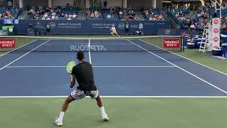 左利き編集、オジェアリアシムのフォアハンドストローク（スロー）  Felix Auger Aliassime Forehand Stroke Slow Motion【Lefty】 [upl. by Euqinue626]