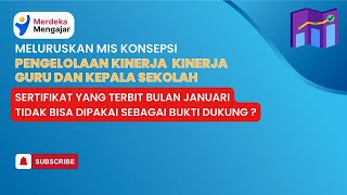 SERTIFIKAT JANUARI TIDAK DAPAT DIPAKAI SEBAGAI BUKTI DUKUNG KINERJA DI PMM [upl. by Trow]