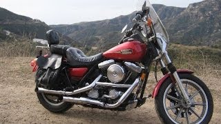 Harley Davidson FXR FXLR Low Rider Motorcycle Review Video [upl. by Kcir]