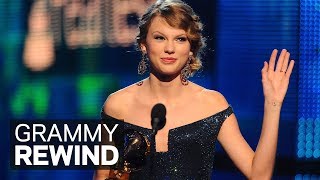 Taylor Swift Wins Album Of The Year For Fearless At The 2010 GRAMMY Awards  GRAMMY Rewind [upl. by Bonny]